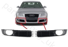 NEUF Pour Audi A8 D3 2005-2008 Pare-chocs Avant Bas Grille Projecteur Lot