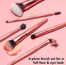 e.l.f. Flawless Face Kit, 6-Piece Brush Collection, Brushes For Face, Black 