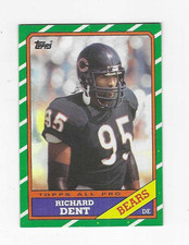 1986 TOPPS RICHARD DENT #19 CHICAGO BEARS