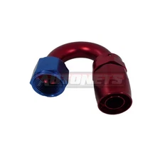 AN -12 Aluminum 180 degree Hose End Fitting Adaptor Fuel/Gas Tank Red Blue