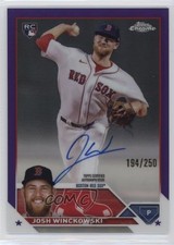 2023 Topps Chrome Update Purple Refractor /250 Josh Winckowski #RA-JWI Auto 0h4v