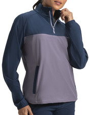 NEW Ladies FootJoy WOMENS 1/2 Zip WOVEN SOLID ANORAK Mid-Layer JACKET, SMALL