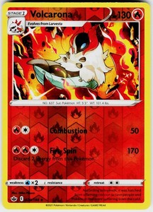 Volcarona 024/198 Chilling Reign Reverse Holo Rare