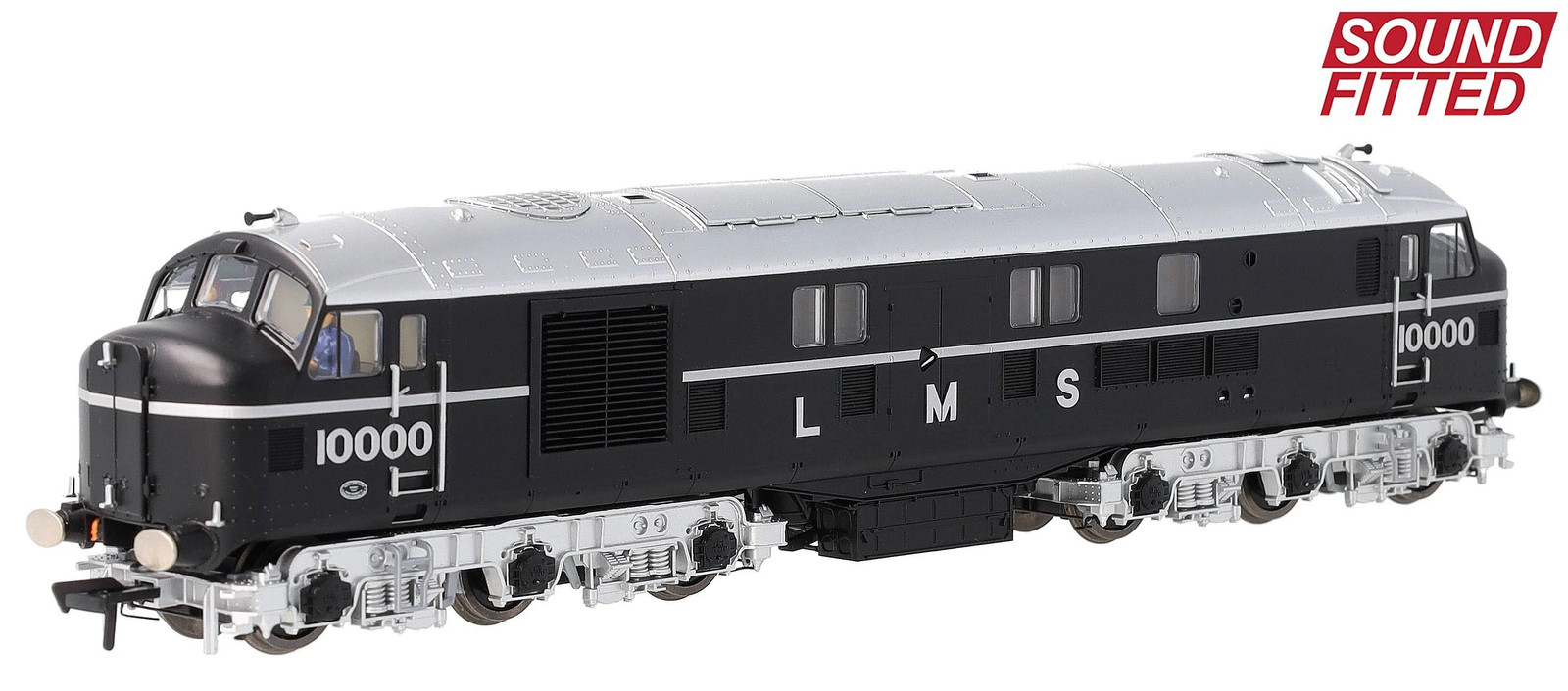 Bachmann 31-999ZSF LMS 10000 Black & Chrome With LMS Lettering Diesel Locomotive