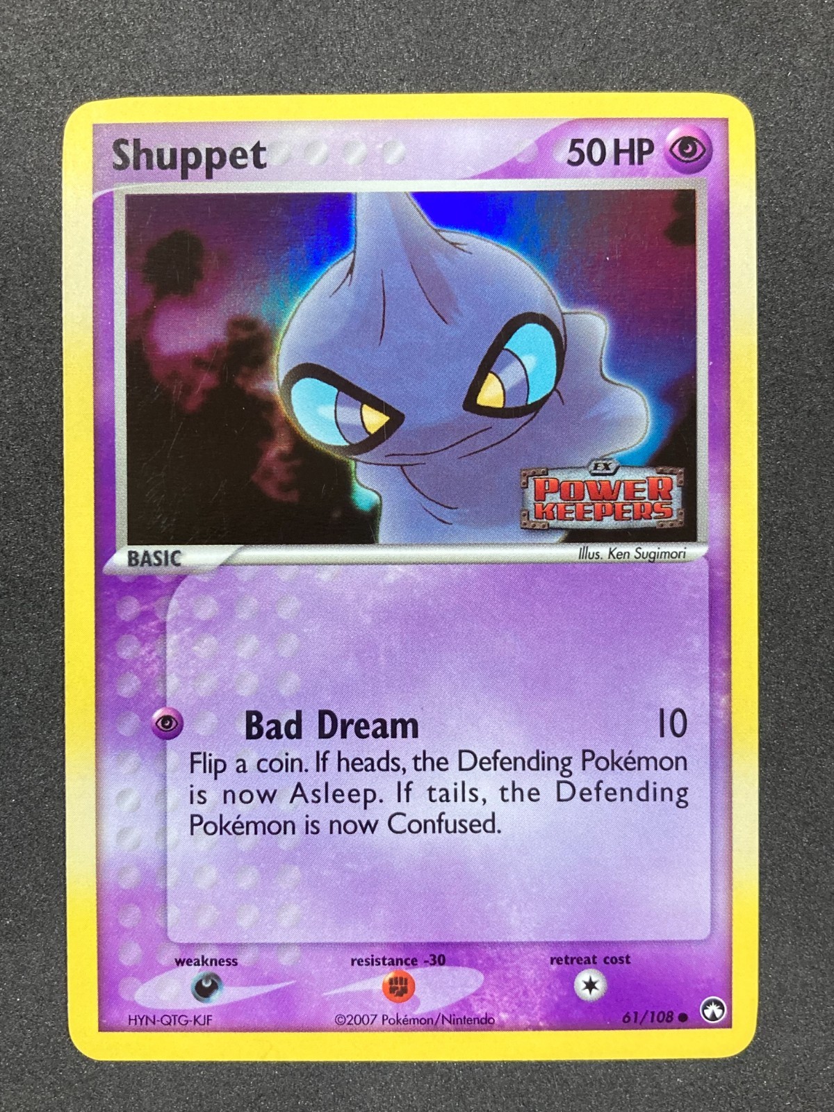 Pokemon Card - Shuppet Power Keepers 61/108 Common Reverse Holo Stamped - LP