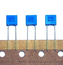 50x EPCOS Metallized Polyester MKT Boxed Capacitor 0.1uF 100n 100V J ±5% B32529C