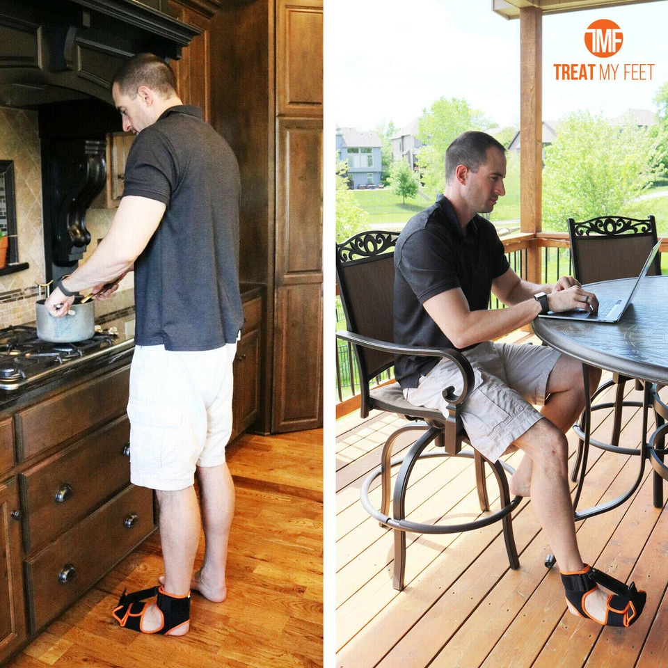 Plantar Fasciitis Night Splint Drop Foot Pain Relief Ankle Brace Support Strap - Image 2 of 4