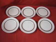 Lot of 6 Treasure Chest Pottery 6" Salad Desert Plates Germany