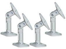 4 White Pack Lot - Universal Wall or Ceiling Speaker Mount Brackets fits Bose
