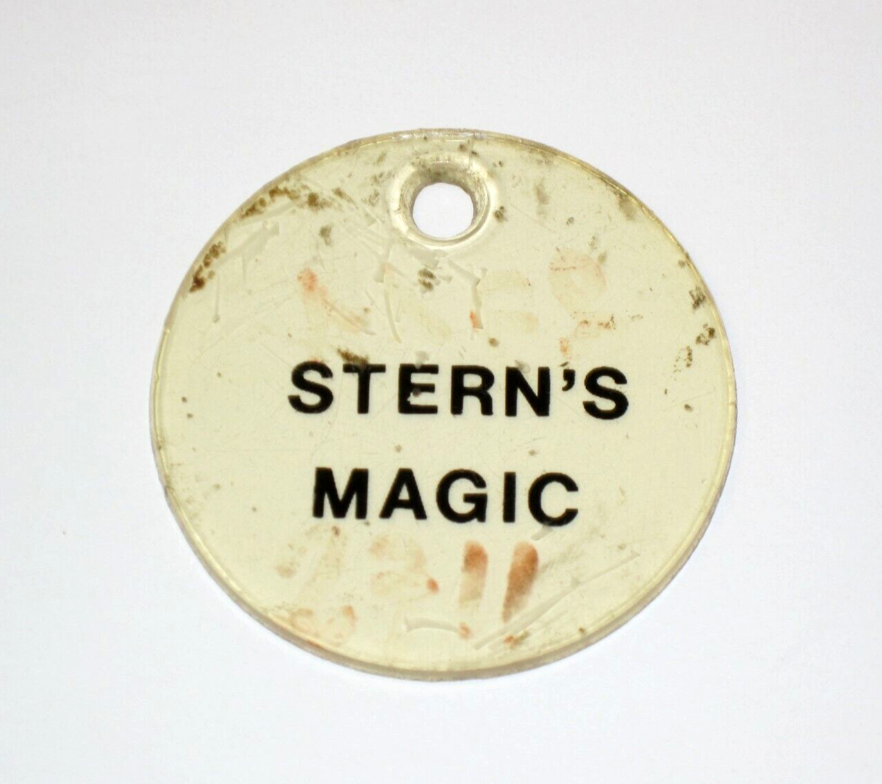 Rare Magic Stern Pinball Promo Plastic Keychain Collectible  