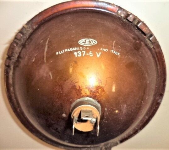 68 69 SEARS PUCH 250 TWINGLE HEADLIGHT HEAD LIGHT PAGANI ITALY AHRMA SCRAMBLER
