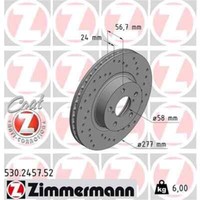 2X Zimmermann Sport Z Bremsscheibe 530.2457.52