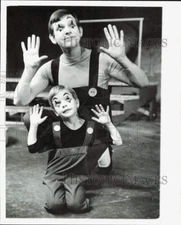 1965 Press Photo David Jessie, Houston Actor, with Young Co-Star - hpp39680