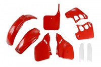 Kit Kunststoffverkleidungen Honda CR 250 1988 - 1989 Rot Ufo Epoche Voll
