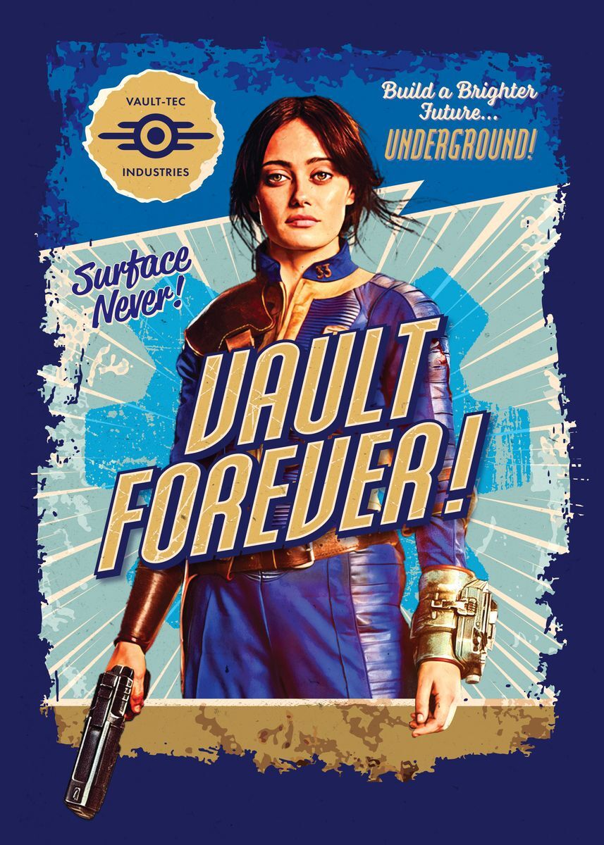Poster Serie TV Fallout Live Action - Stampa D'Arte Per Camera, Formati A4 O A3, Vari Personaggi - Foto 7