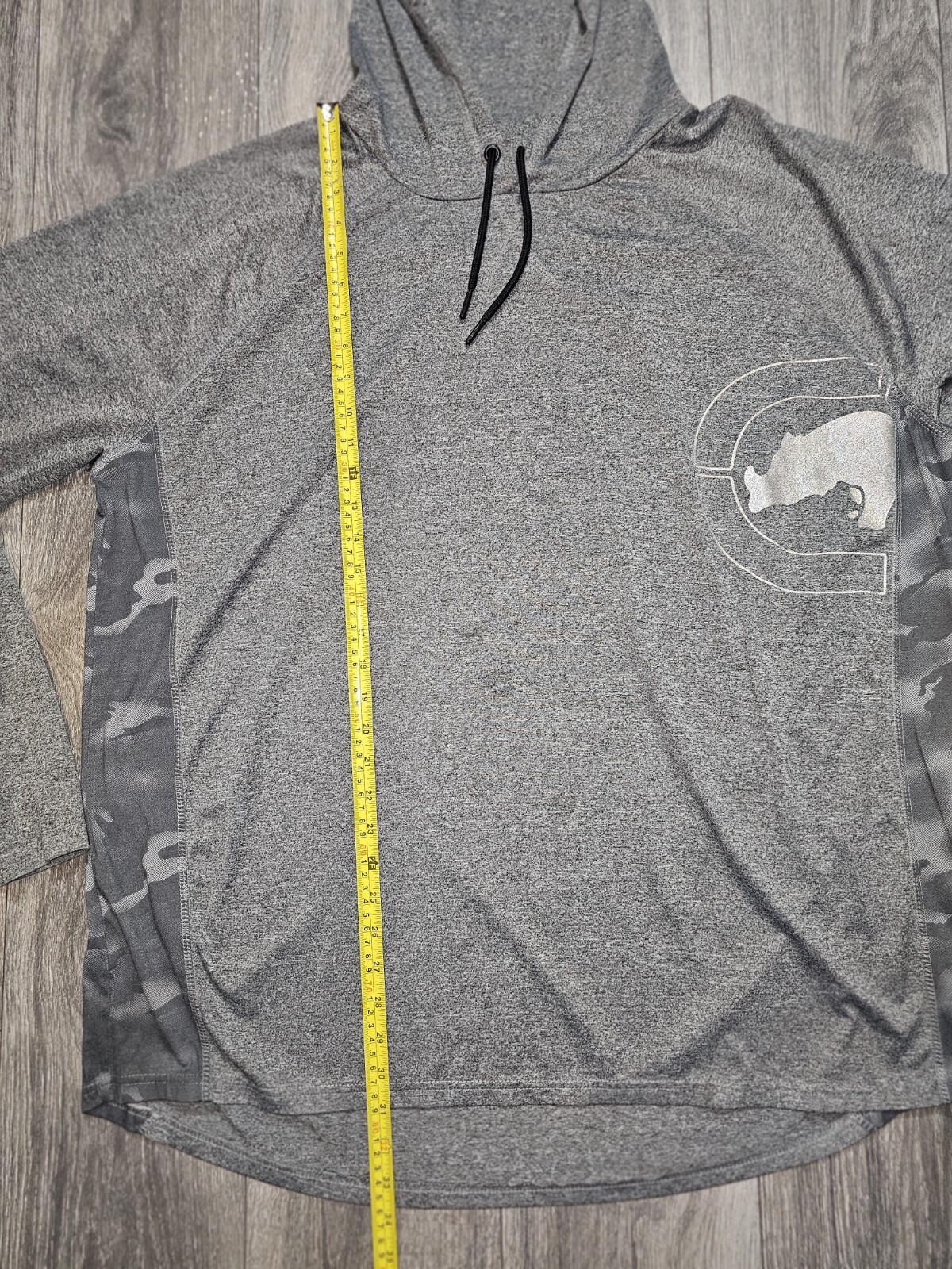 ECKO FUNCTION Pullover Gray Hooded Sweatshirt Hoo… - image 3