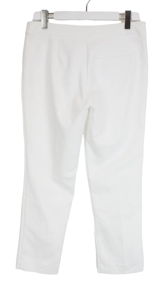 COP COPINE Pantalon Femme (UE) 40 Blanc Zip Fly Décontracté Tapered - Photo 2/4