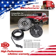 A/C Compressor Clutch Assembly For Dodge Ram 2500 3500 5.9L/ 6.7L 2006 2007-2009
