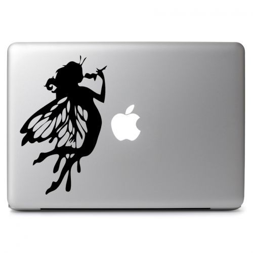 Butterfly Girl Vinyl Decal Sticker for Macbook Air Pro Laptop Car Window Wall - Picture 3 of 4