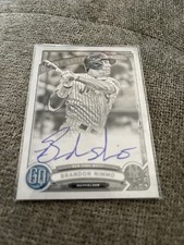 2019 Topps Gypsy Queen Auto Brandon Nimmo #GQA-BN Auto Black White 3/50