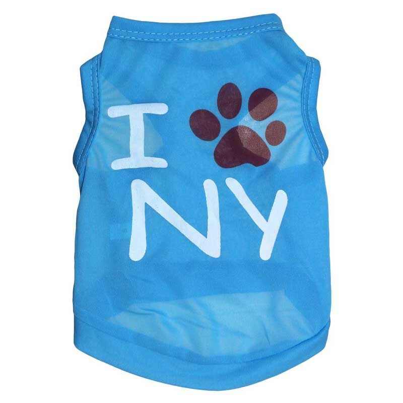 Boy Dog Clothes Male Pet Cat Apparel Summer shirt Vest for Chihuahua