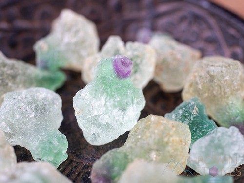 Green FLUORITE Raw Crystal Mushroom - Home Decor, Raw Crystals and Stones, E1441 - Picture 4 of 10