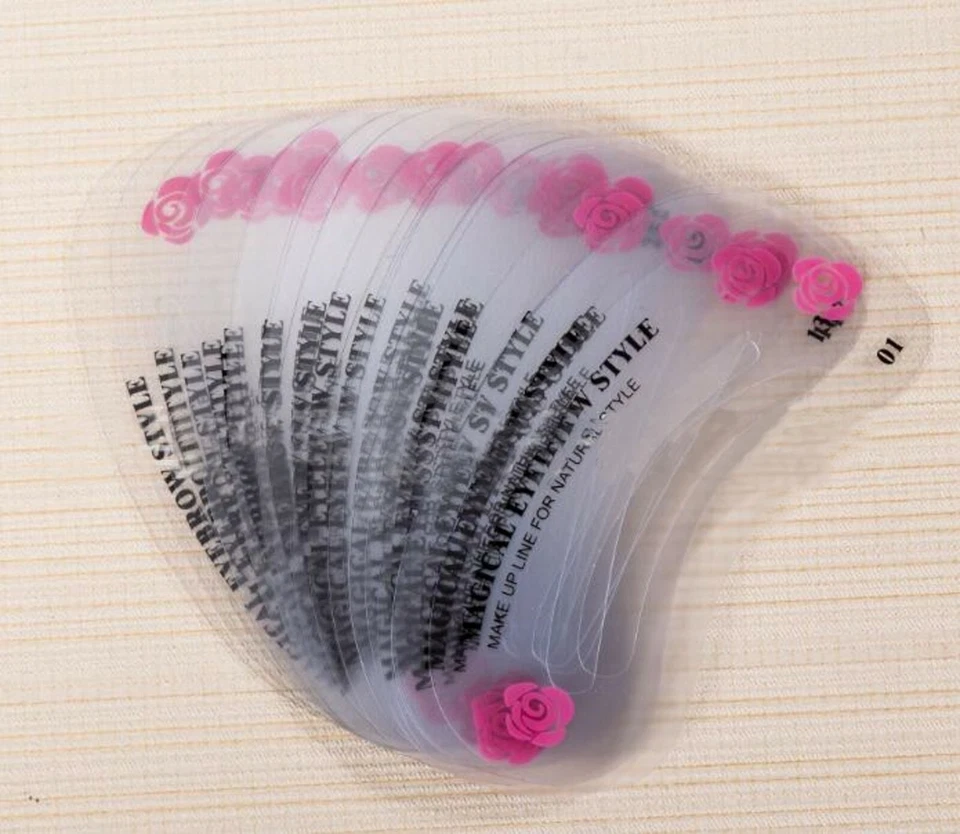 48 x Vorlage Augenbrauen Schablone Schablonen wiederverwendbar Stencils Template - Bild 2 von 3