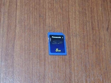 Genuine Panasonic 8MB (8 Megabyte) SD Memory Card - RP-SD008B - Made in Japan