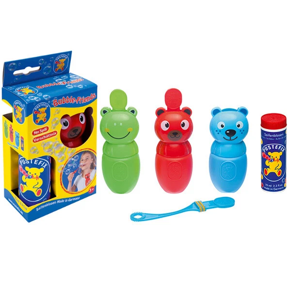 Pustefix - Bubble-Friends Bär + 70ml Seifenblasenflüssigkeit - Seifenblasen - Bild 3 von 4