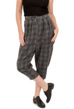 Ivan Grundahl Copenhagen Ence Womens Fashion Wool Pants Check Grey  38  Portugal
