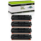 4PK CF400X 201X Toner Cartridge Fits For HP Color Laserjet M252dw M277dw M252dn
