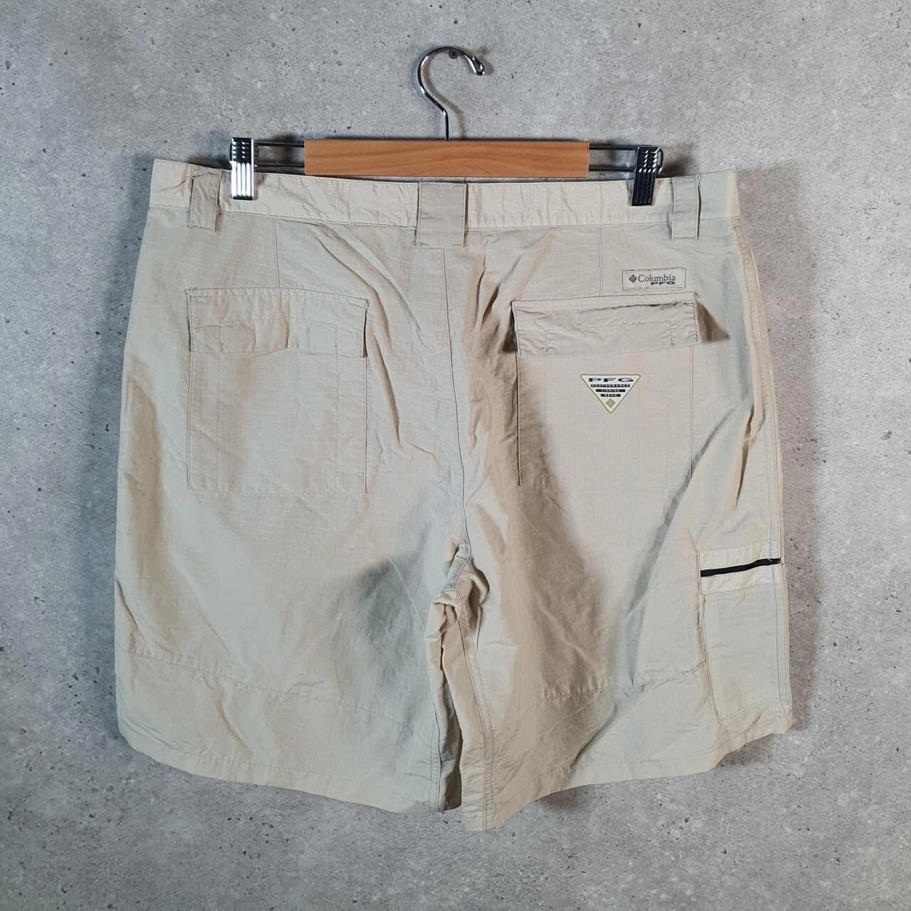 Vintage Columbia Shorts Jorts Cargo Men’s W38 Brown Athletic Hiking Fishing Gear