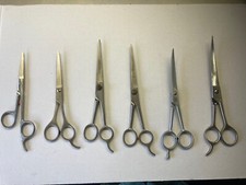 6 Barber, Salon, Groomer,Hair Cutting Scissors Shears. Ice,Dubl Duck, Eickert