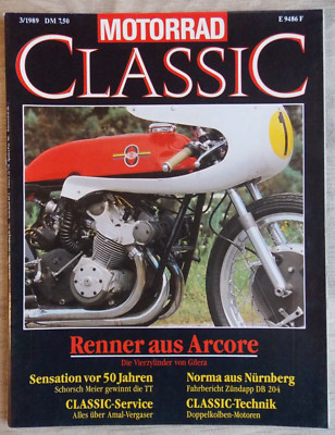 Motorrad Classic 3/1989 Gilera Zündapp Norma Ariel Model C Ducati Yamaha XS Amal