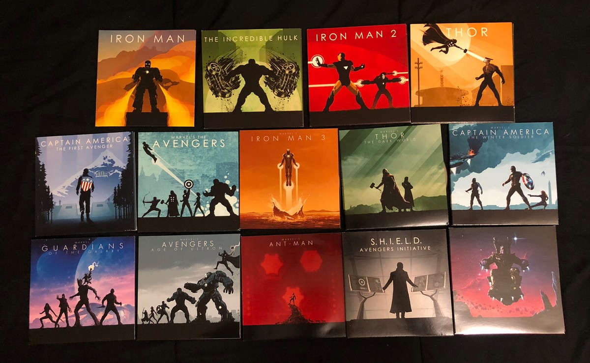 blu-ray MCU マーベル25枚セット Marvel Cinematic Universe Phase 1 and 2 Complete Blu Ray Set