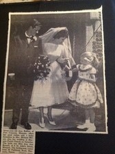 A3-3 Ephemera 1961 Picture Joan Raffter Margate Wedding Mrs Michael Wilson