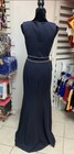 Size 10 Navy Illusion Waist Prom Homecoming Mom of Bride Formal Gown Dress NWT — photo 3