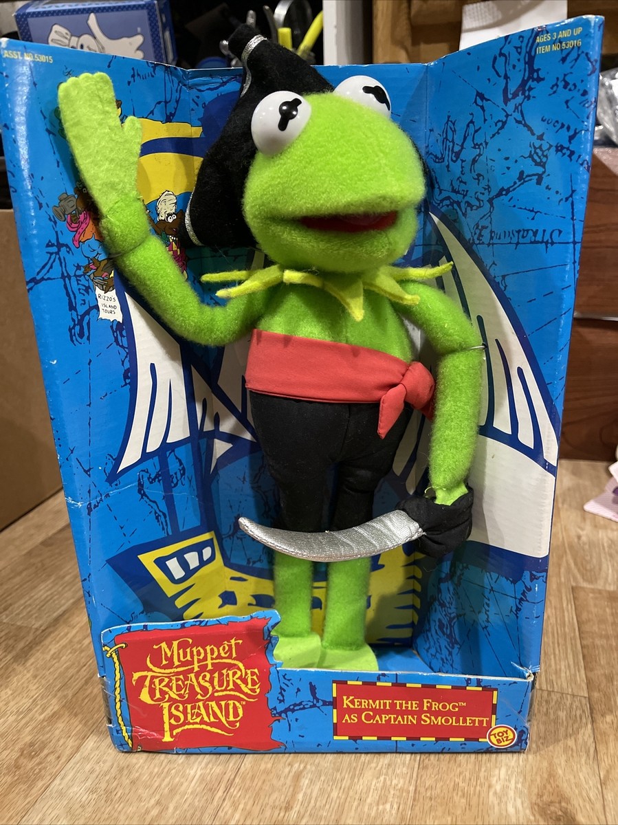 A1) Vintage Muppet Treasure Island Kermit the Frog Captain
