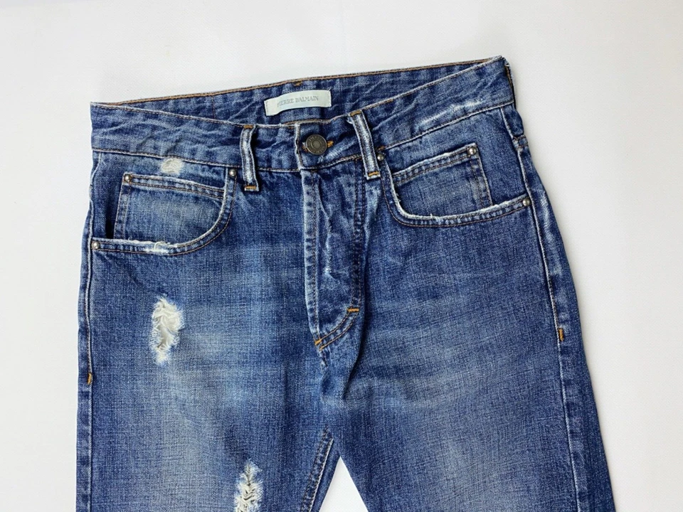 PIERRE BALMAIN Vintage Jeans Mens 29 43 Blue Slim Fit Navy Wash - Image 2 of 4