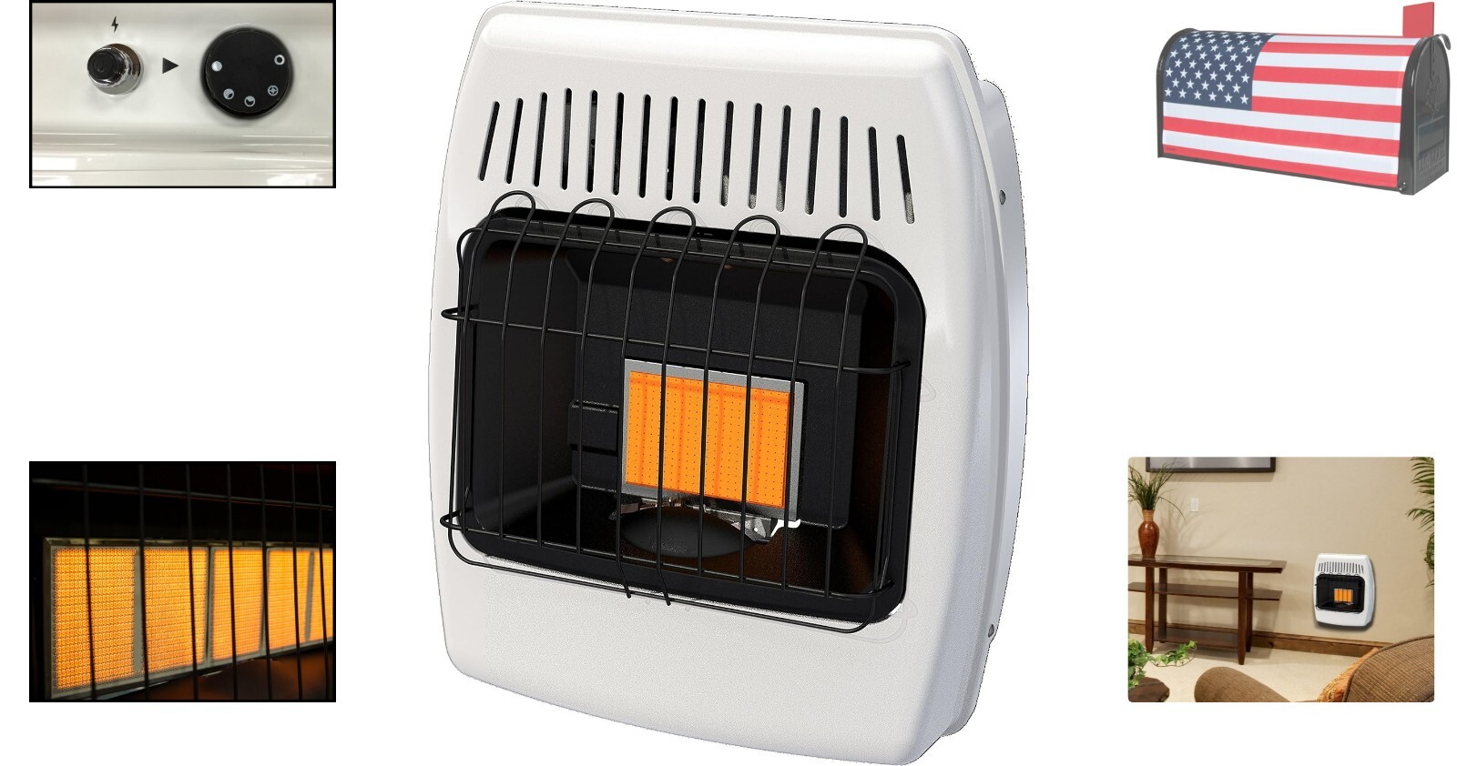 Reliable Natural Gas Wall Heater 6000 BTU Efficient & Quiet Operation eBay