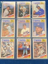 1988 Revco Topps League Leaders, Lot of 10 cards including Clemens, Boggs etc.