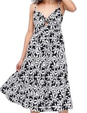 J.CREW Tie-Front Cutout Midi Dress Size 4