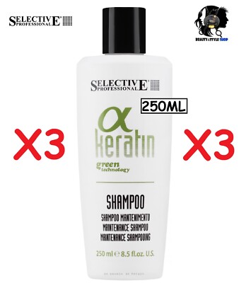 3X SELECTIVE ALPHA KERATIN MAINTENANCE SHAMPOO 250ML PROFESSIONAL CLEANSER