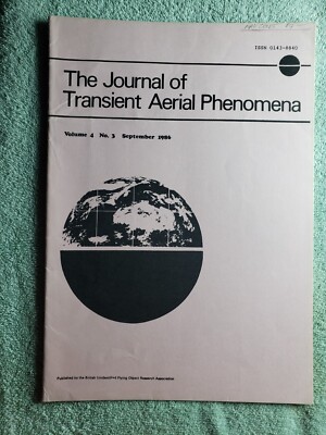 Journal of Transient Aerial Phenomena Vol.4 #3 September 1986