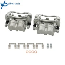 Front LH & RH Brake Calipers w/ Bracket For 2004-2007 Saturn Pontiac Chevrolet