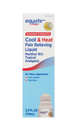 Equate Max Strength Cool & Heat, Joint Pain Relief, 2.5 fl. oz. 3 PACK FREE SHIP