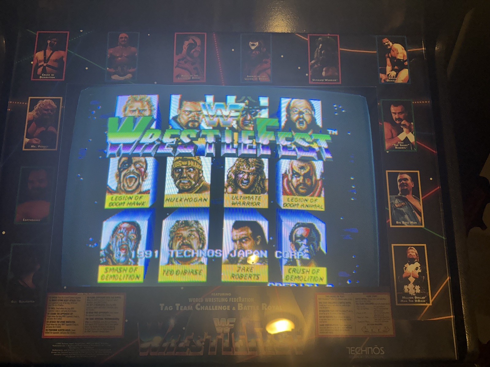WWF WRESTLEFEST ARCADE MACHINE (1991)