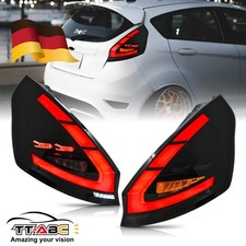 Paar Geräuchert LED Rückleuchte für Ford Fiesta 2009-2015 Hatchback Heckleuchte