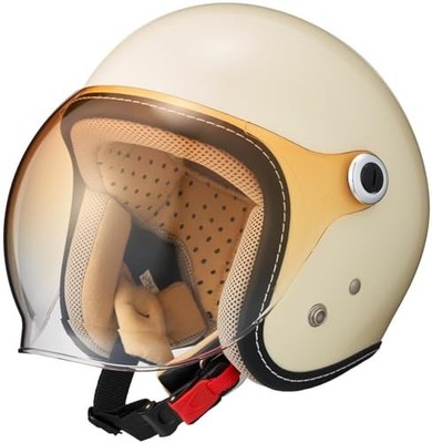Marushin MCJ7 Bubble Rider Motorcycle Jet Helmet for Women Size L 56-57cm Ivory