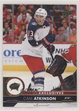 2017-18 Upper Deck Exclusives 15/100 Cam Atkinson #301 01ks